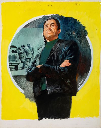 Copertina per 'Nella tana dei lupi', tempera su cartone