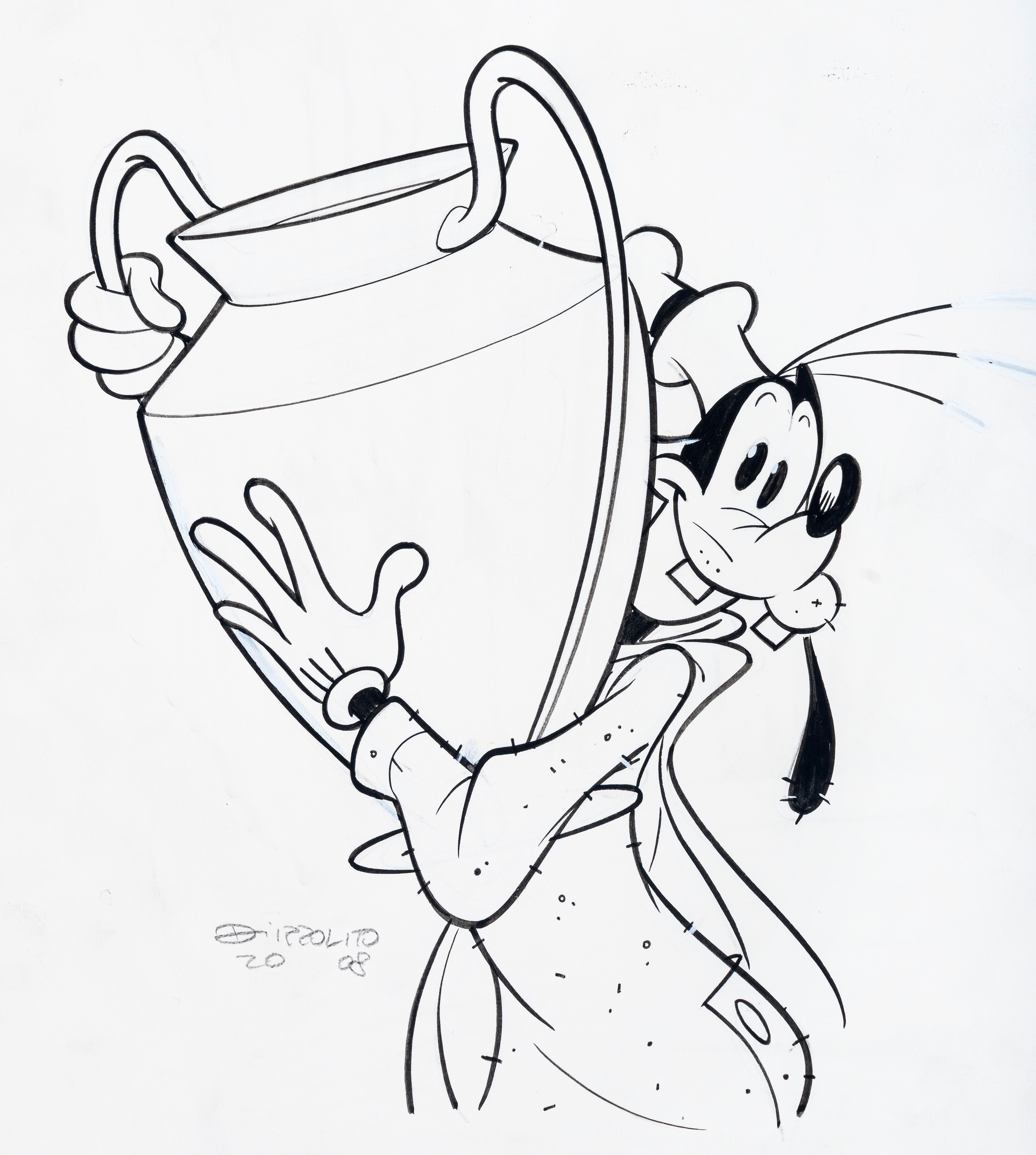 Francesco D'ippolito - Paperteam - Illustrazioni originali in matita e china su cartoncino