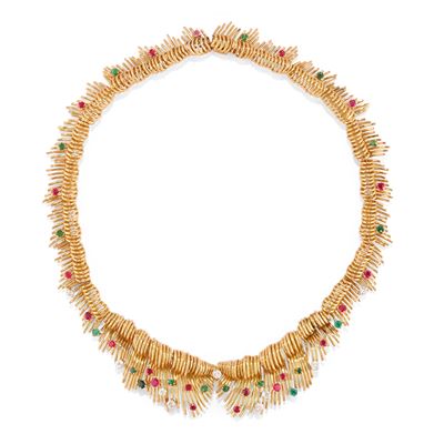 Collana con Pietre di Colore