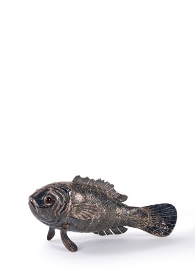 Pesce decorativo in argento, Inizio secolo XX