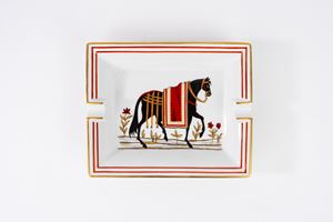 Posacenere in porcellana, Hermes