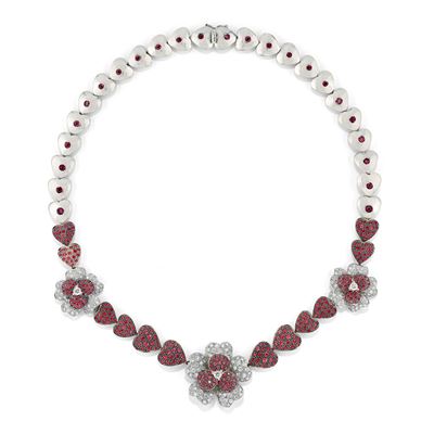 Collana con Rubini