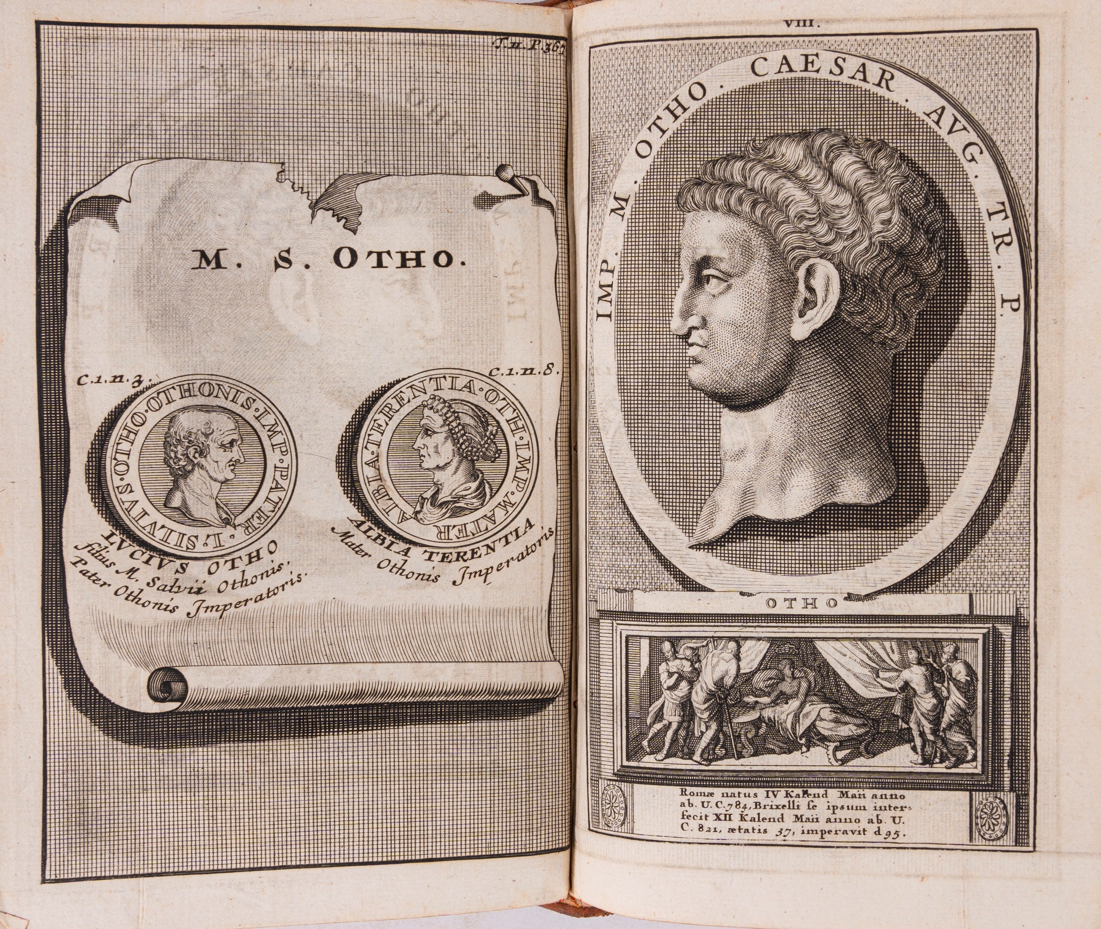 Svetonio - Opera et in illa commentarius Samuelis Pitisci, Antiquitates Romanae, 1690