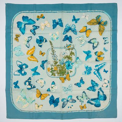 Caty Latham, Foulard Farandole in seta, 1977