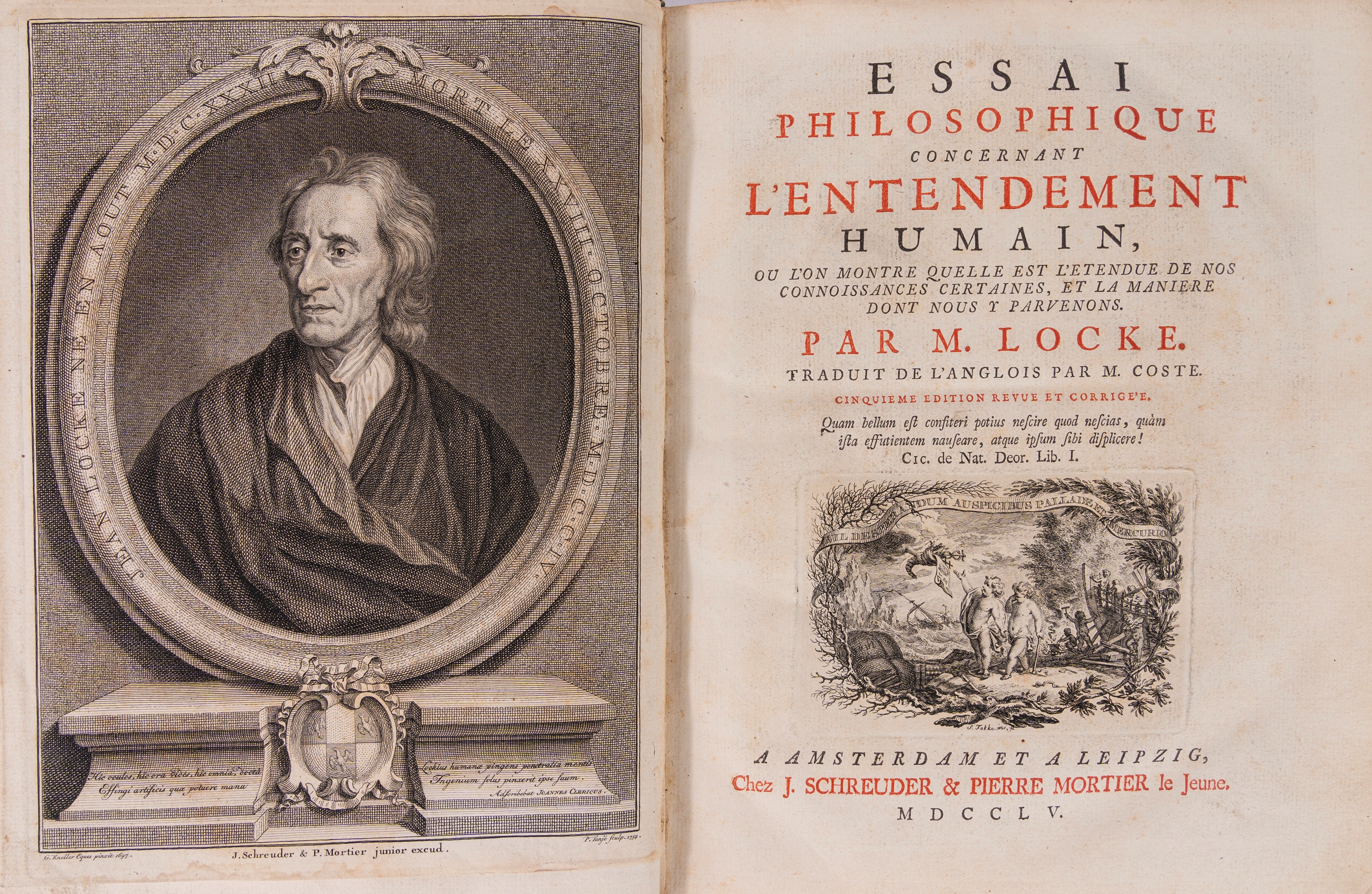 Locke, John - Essai philosophique concernant l'entendement humain 1755 ...