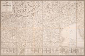Geographic and postal map of the Lombard-Venetian Kingdom
