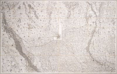 Anonimo, Quattro carte topografiche di Milano - 1840, incisioni in rame