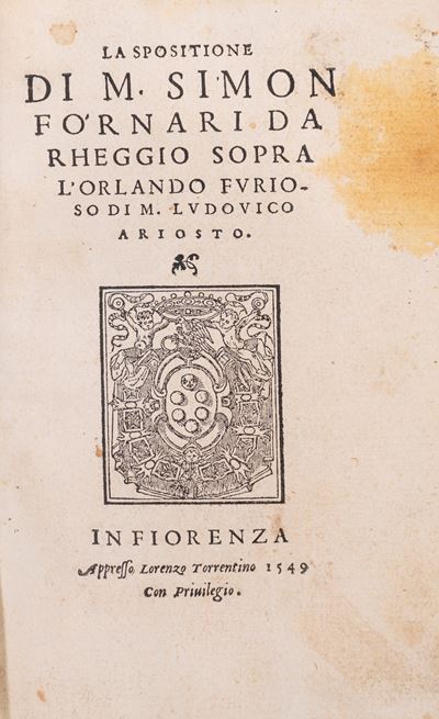 La spositione sopra l'Orlando Furioso di Ludovico Ariosto, 1549