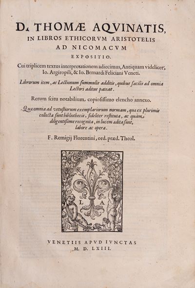 Tommaso d'Aquino, In libros Ethicorum Aristotelis ad Nicomacum expositio, 1563