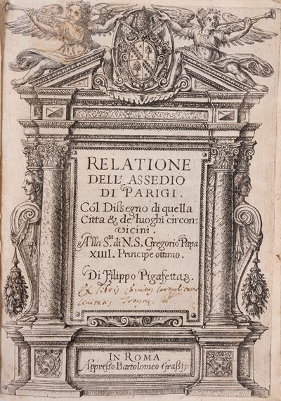 Relatione dell'assedio di Parigi, 1591