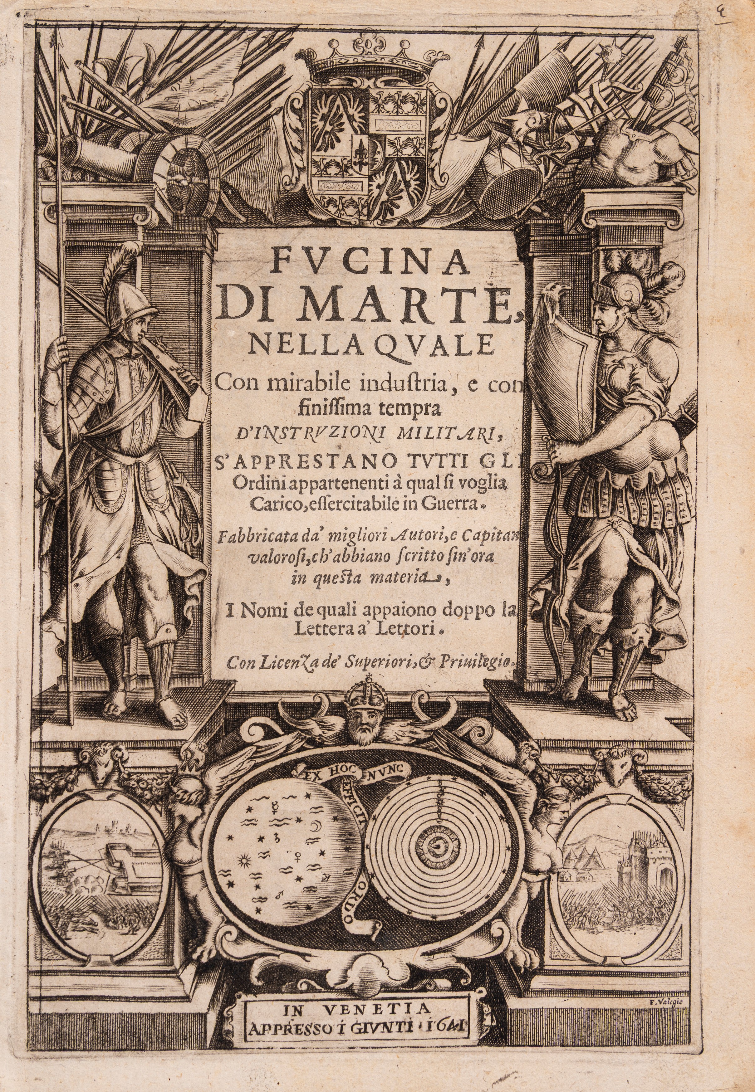 Fucina di Marte, Manuale di Istruzioni Militari, Venezia, Giunti, 1648