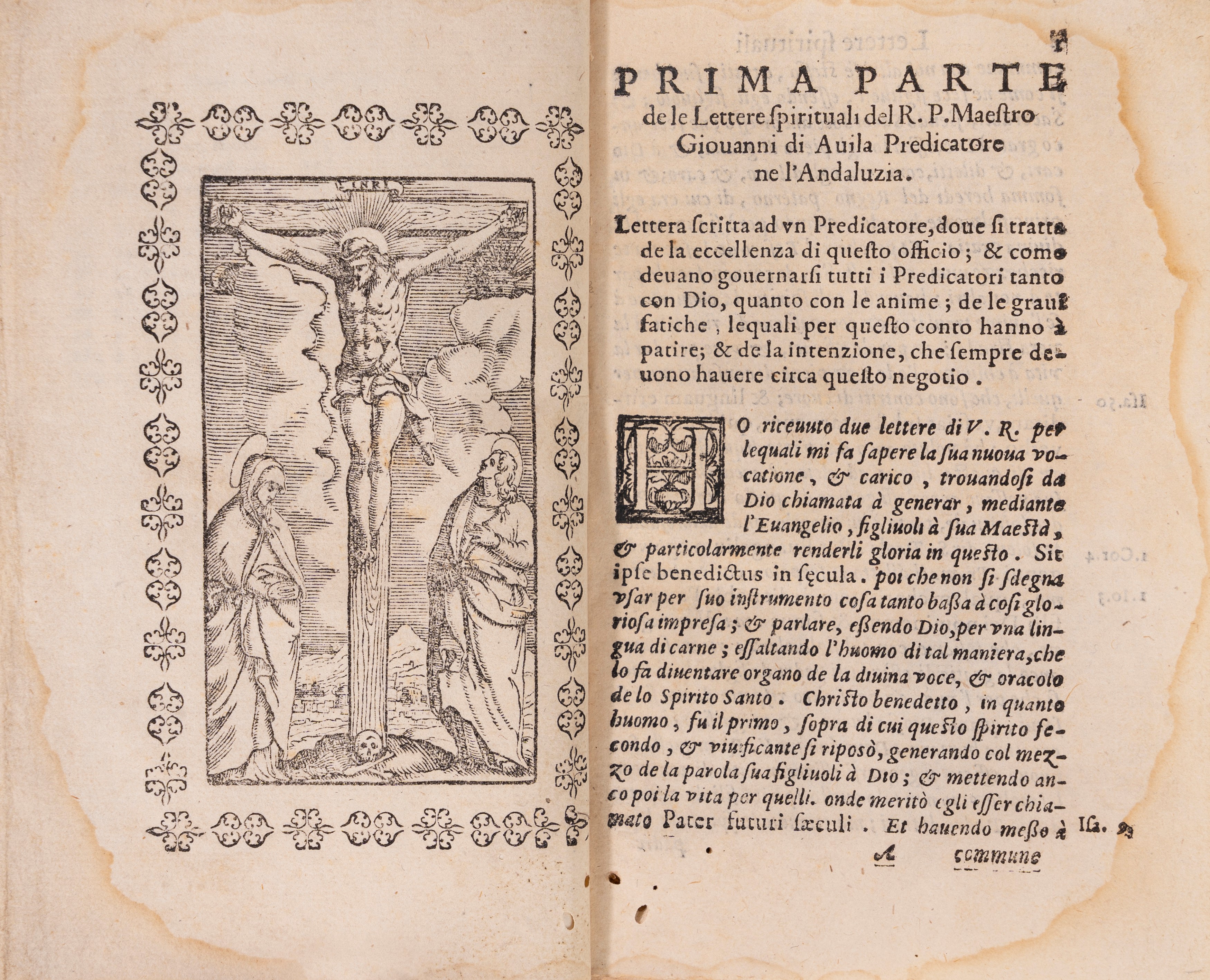 Giovanni D'avila - Lettere Spirituali...tradotte di lingua Spagnuola nella Toscana, 1593