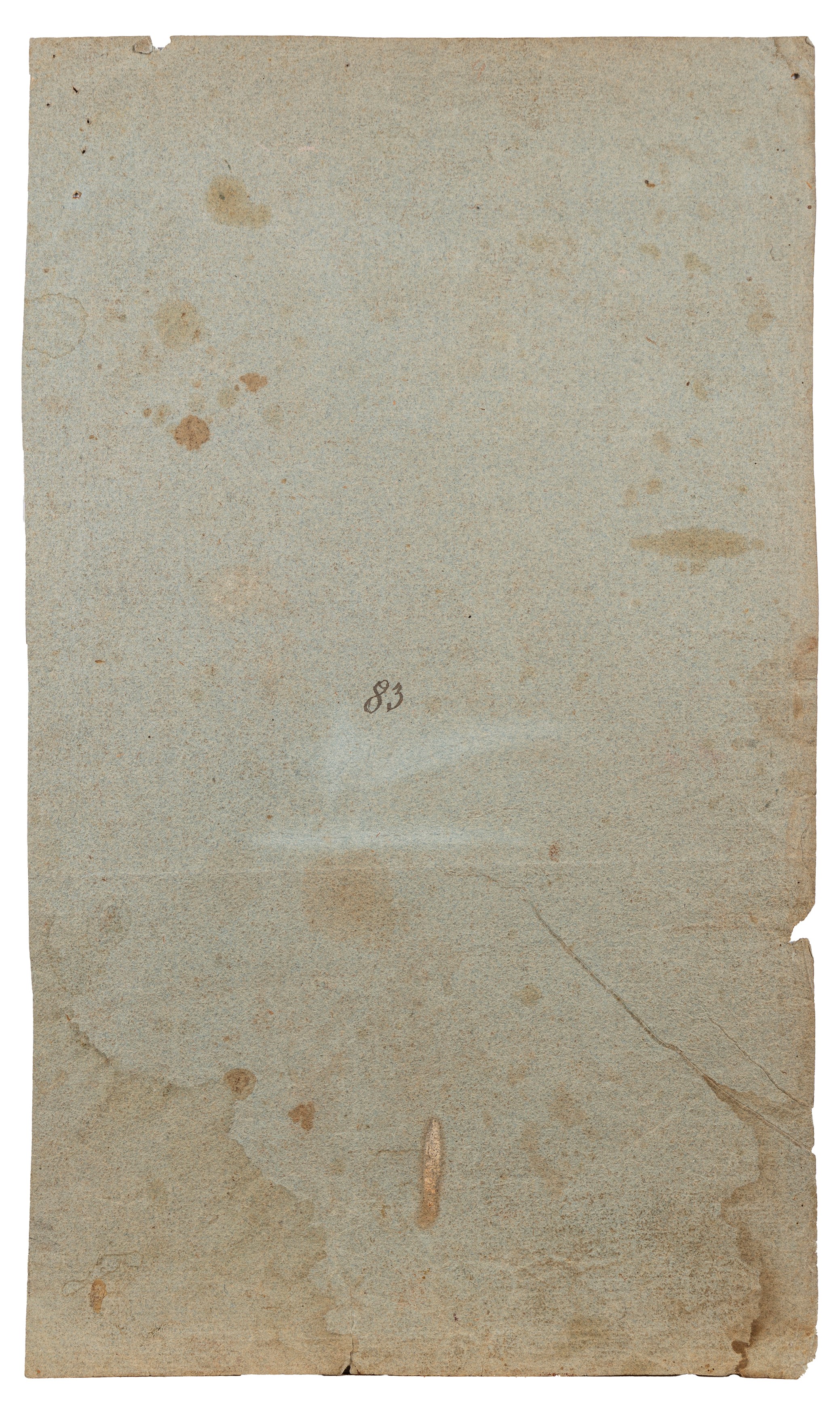 Scuola Italiana, Secolo XVIII - Scena biblica, carboncino su carta grigia