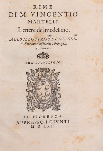 Rime - Lettere, Edizione originale del 1563