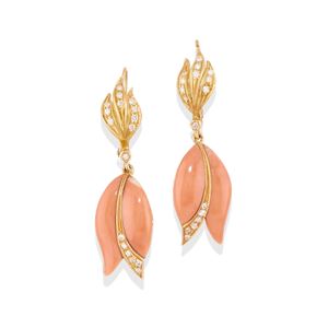 Coral earrings