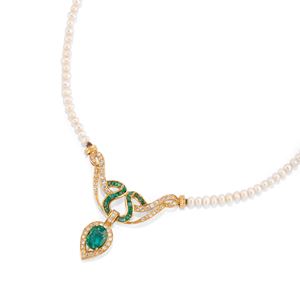 Collana con smeraldo