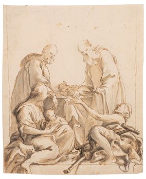 I Santi Cosma e Damiano assistono gli infermi