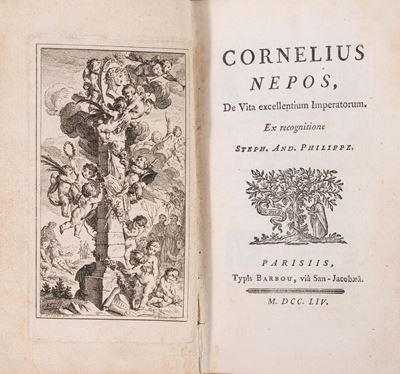 Autore non identificato, De vita excellentium Imperatorum, Incisioni di Fessard, 1754