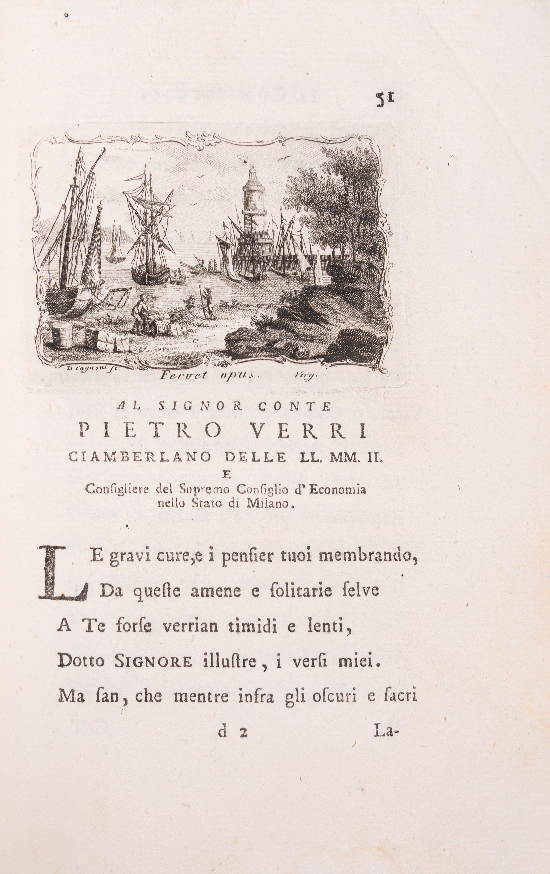 Colpani, Poemetti e lettere in versi sciolti, 1769
