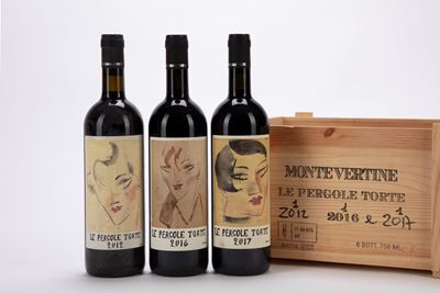 Montevertine Le Pergole Torte Toscana IGT, set di tre bottiglie (2012, 2016, 2017)