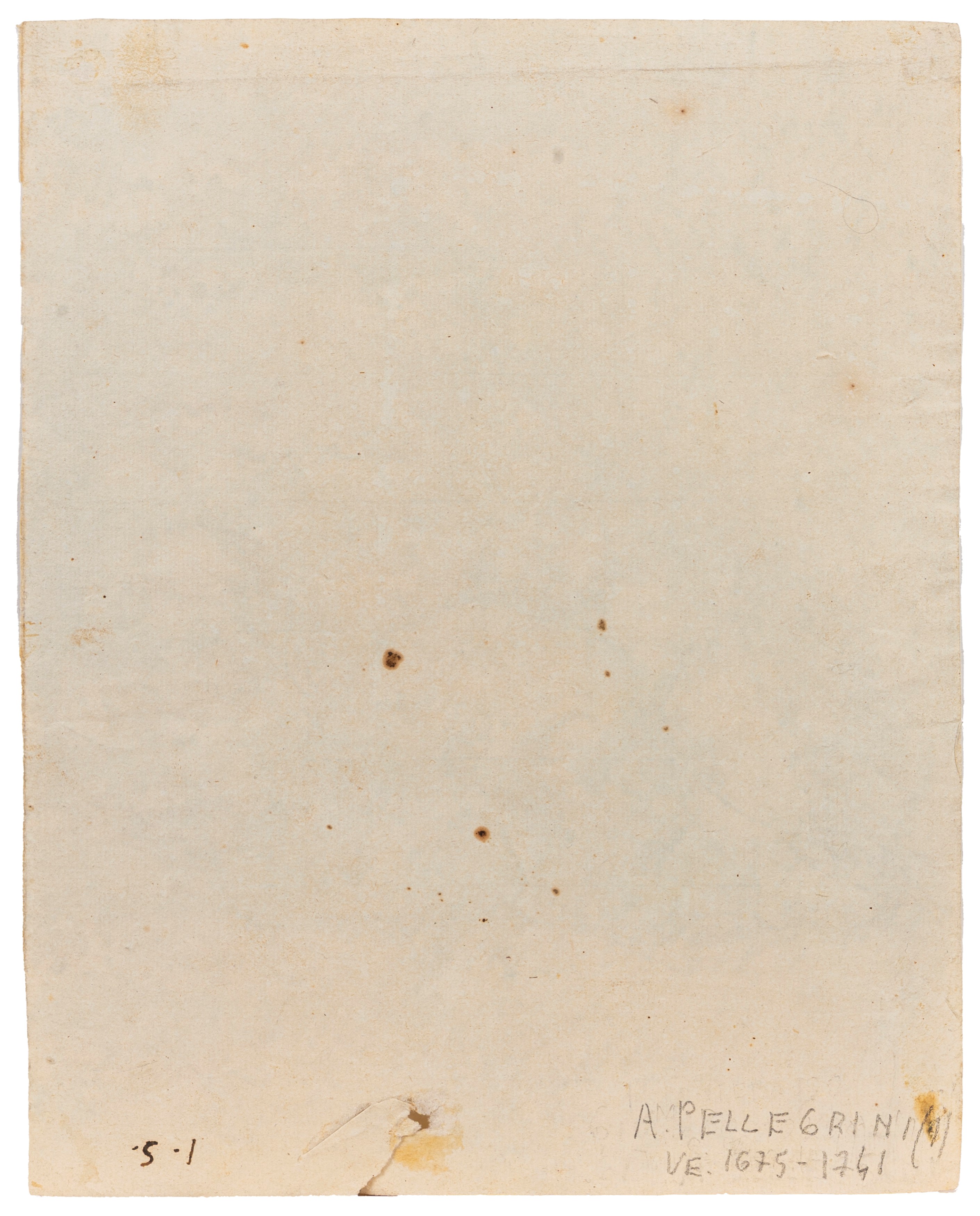 Scuola Dell'italia Settentrionale, Secolo XVIII - Autore ignoto, Studio per figura femminile, mat...