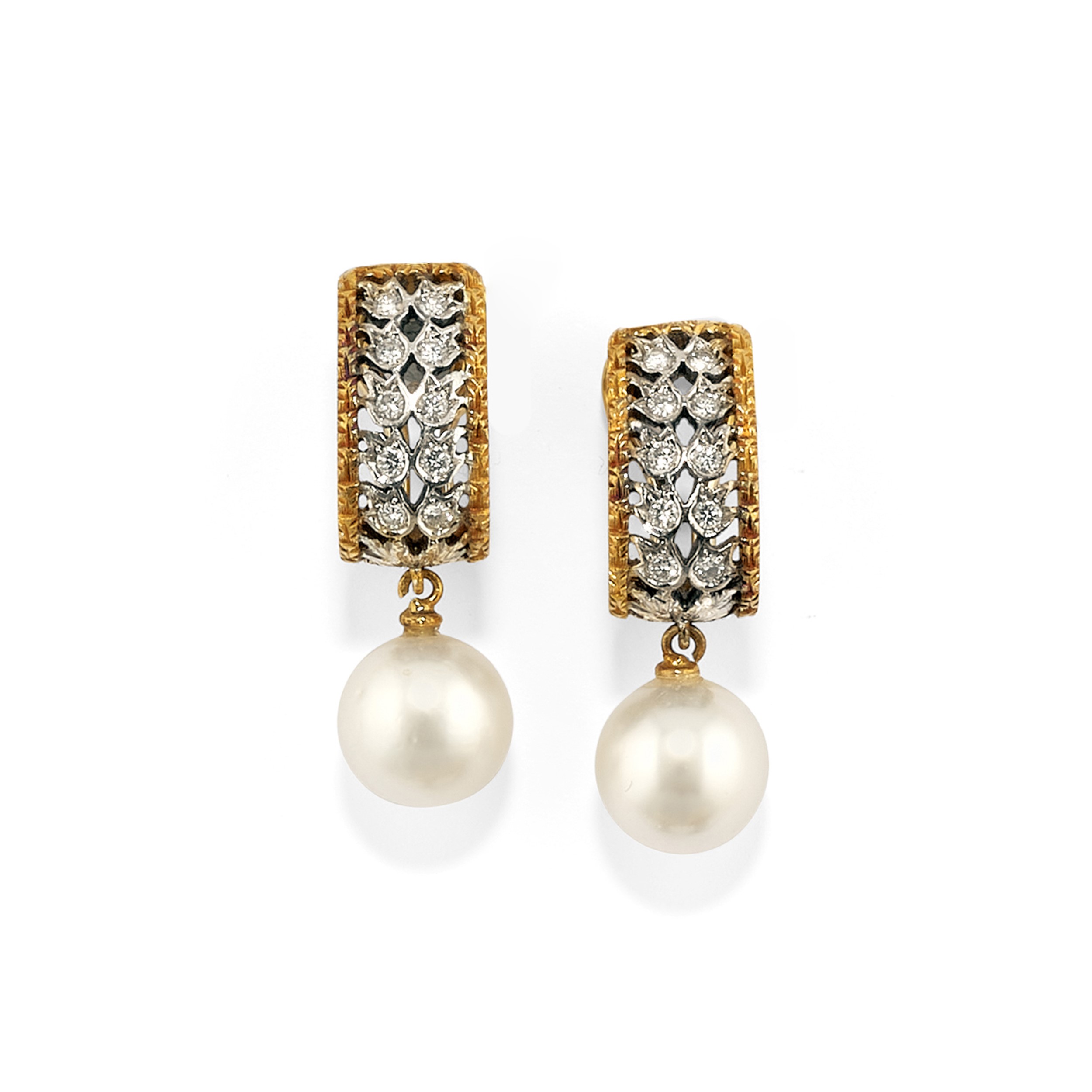 Demi-parure con perle