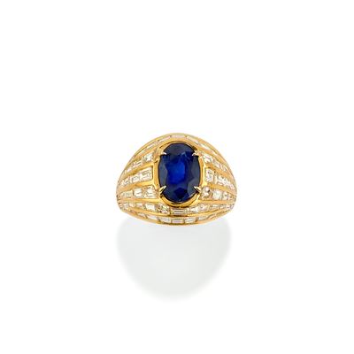 Anello con Zaffiro Ceylon