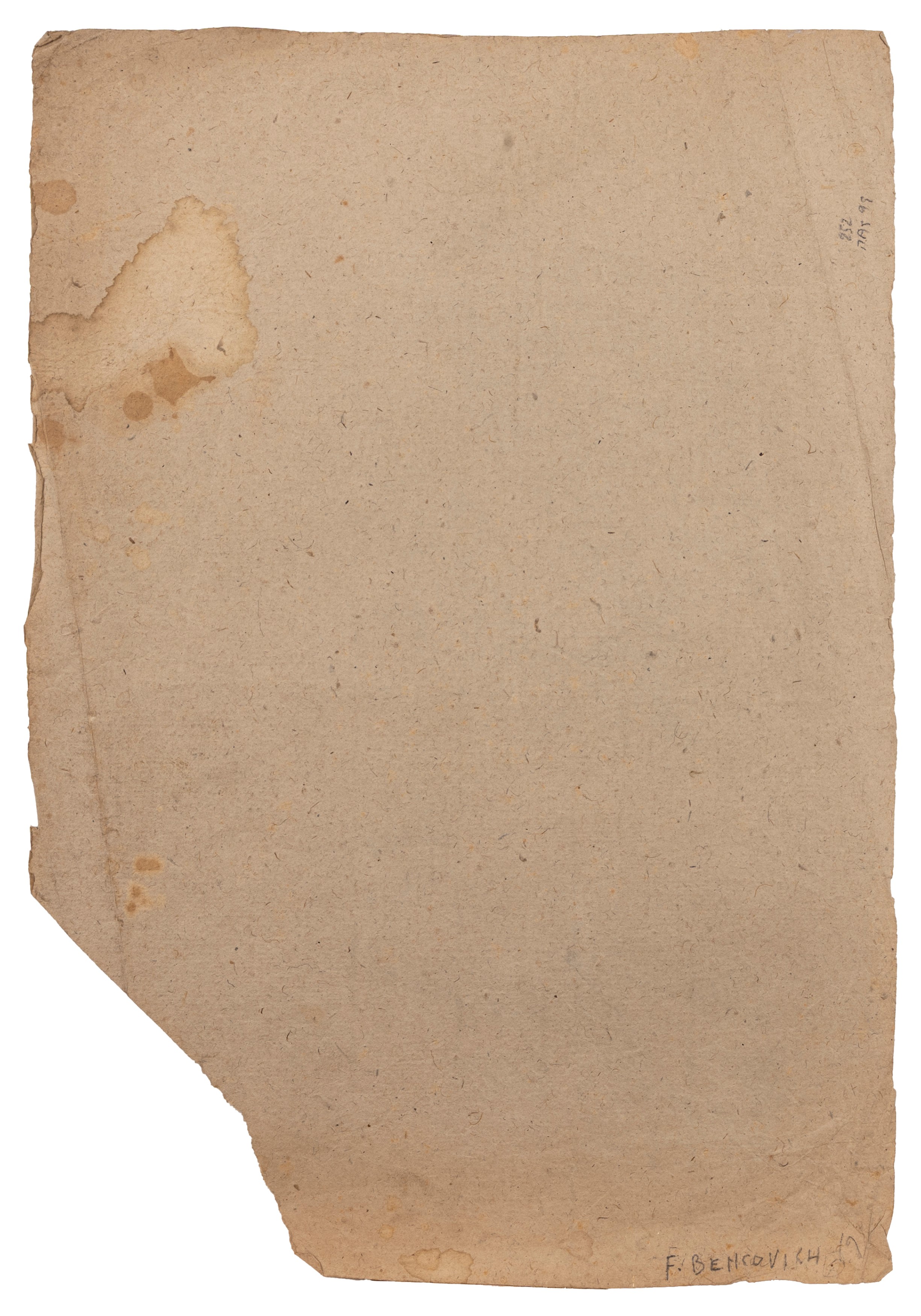 Scuola Italiana, Secolo XVIII - Autore sconosciuto, Studio di figura e panneggio, carboncino e bi...