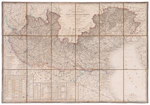 Postal, Itinerary, and Administrative Map of the Lombardy-Veneto Provinces