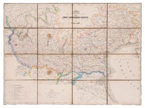 Map of the Lombardy-Veneto Provinces