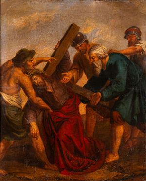 Cristo al Calvario con Simone di Cirene