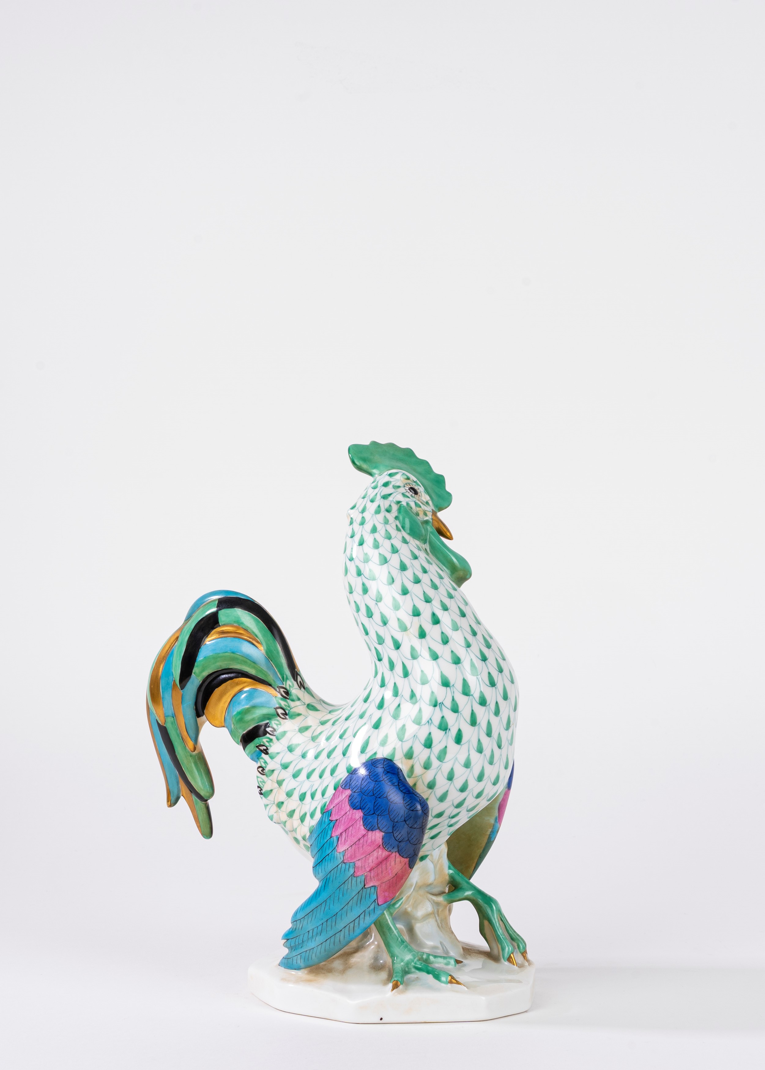 Manifattura Herend, Gallo in porcellana policroma