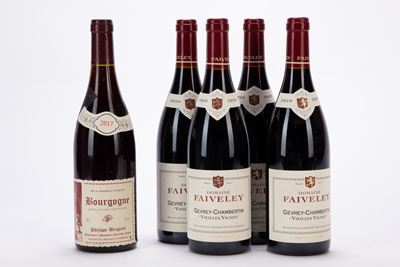 Selezione Borgogna, 5 Bottiglie - Christian Bergeret & Fille Bourgogne Aligote 2017 e Domaine Fai...