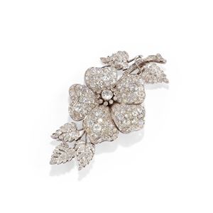 Diamond brooch