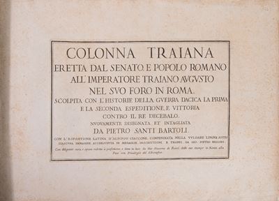 Colonna Traiana eretta dal Senato e Popolo Romano all'Imperatore Traiano Augusto nel suo Foro in ...