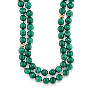 Collana in Malachite