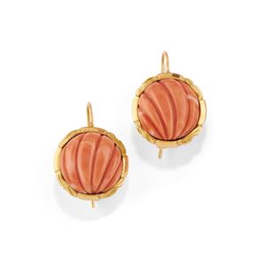 Coral earrings