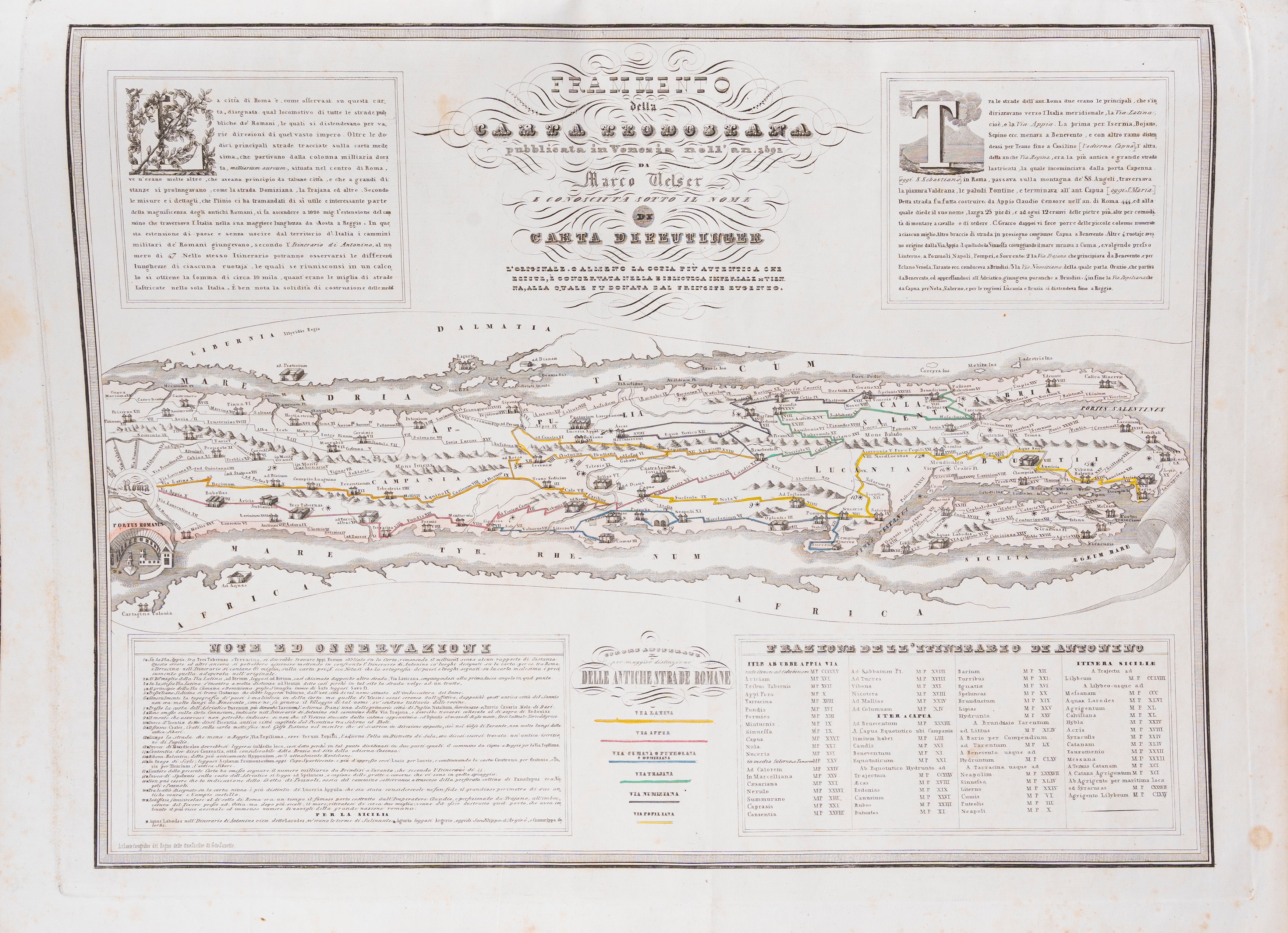 Gabriello De Sanctis - Atlante corografico del Regno delle Due Sicilie, 1843