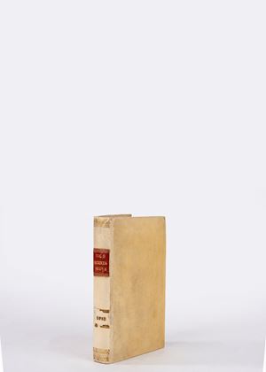 Rarissima prima edizione della Scienza Nuova di Vico, un esemplare genuino, intonso, con correzioni manoscritte al testo fatte da Vico stesso. Principi di scienza nuova