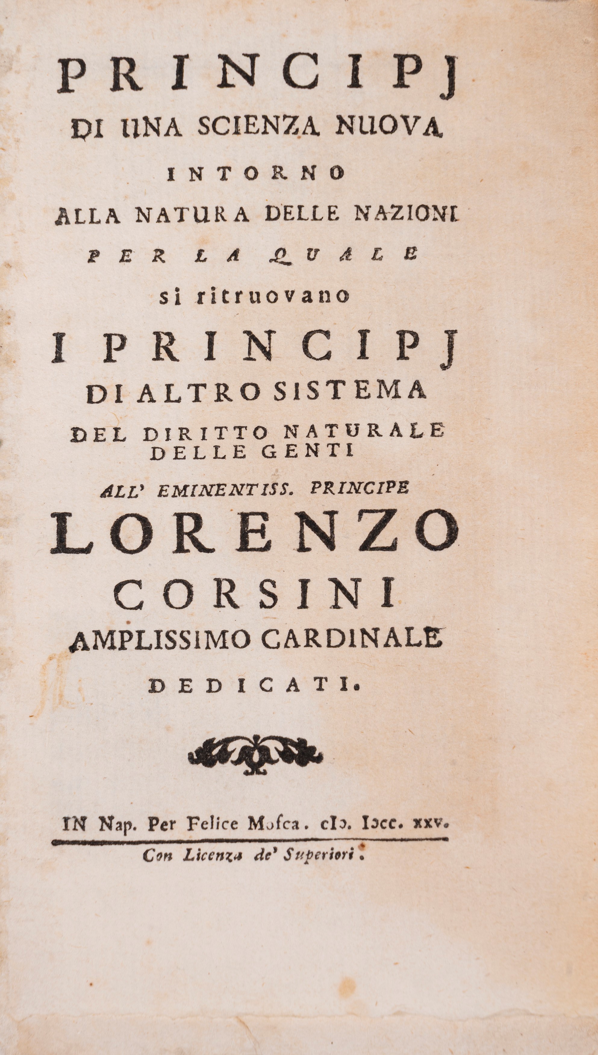 Giambattista Vico - Principi di Scienza Nuova