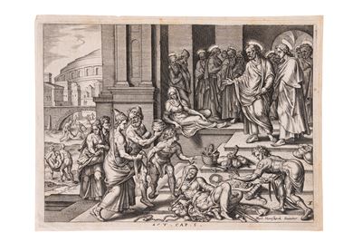 Acta Apostolorum - Quattro incisioni, 1643