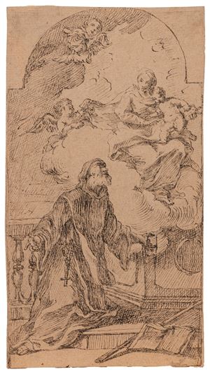 Apparizione della Vergine ad un Santo