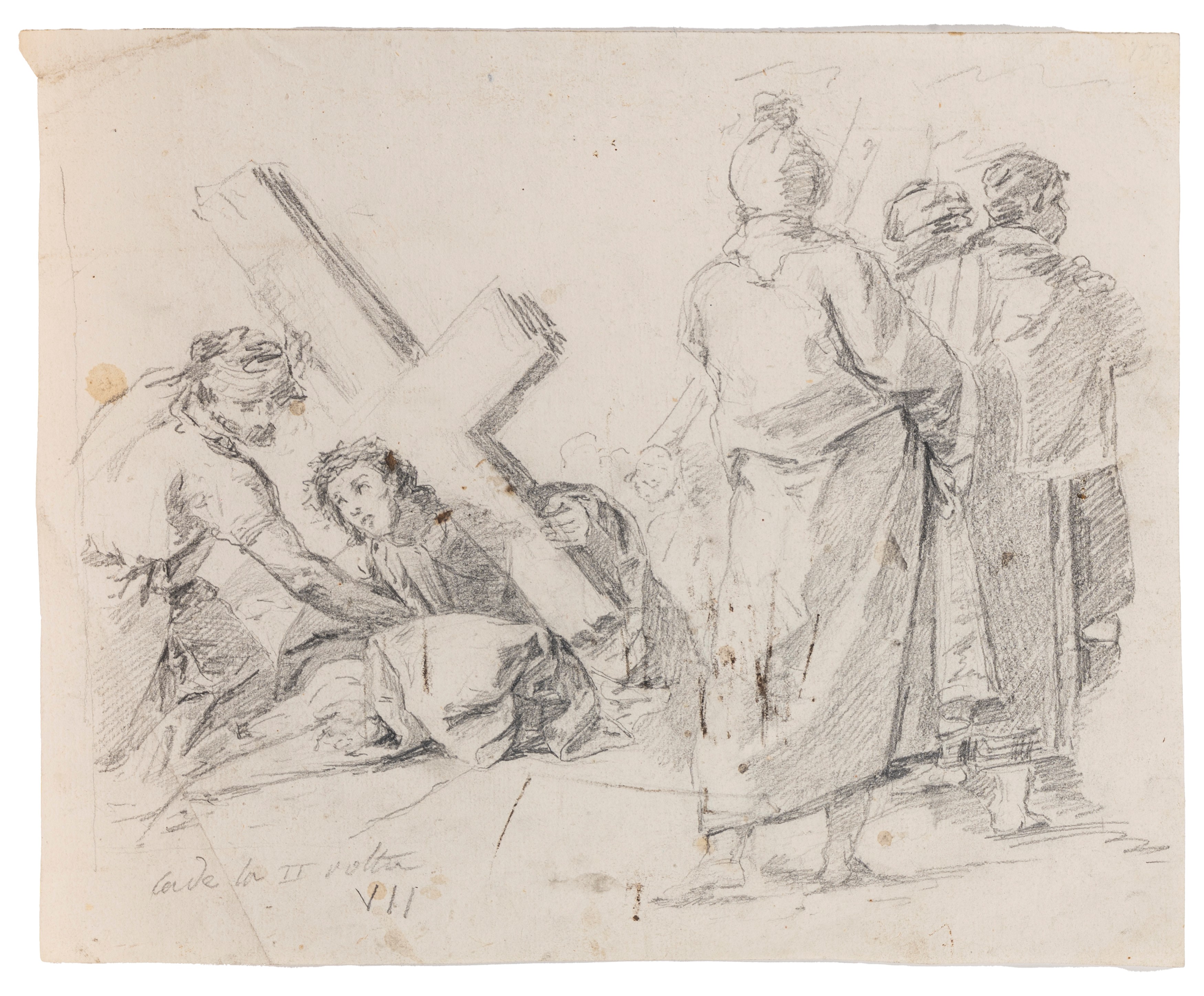 Da Giandomenico Tiepolo - Stazioni della Via Crucis, sei disegni a matita su carta