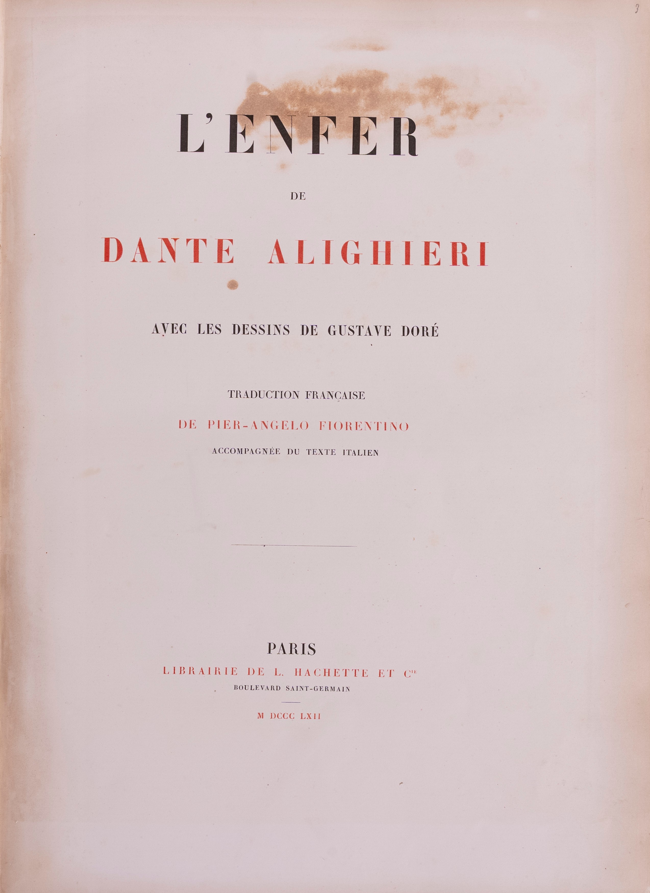 Dante Alighieri, L'Enfer con disegni di Gustave Doré, seconda tiratura, 1862