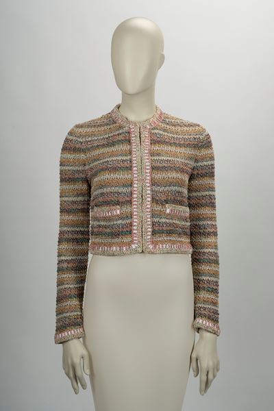 Giacchino, T-shirt a maniche lunghe in cotone multicolor
