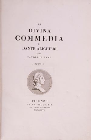 La Divina commedia di Dante Alighieri con tavole in rame