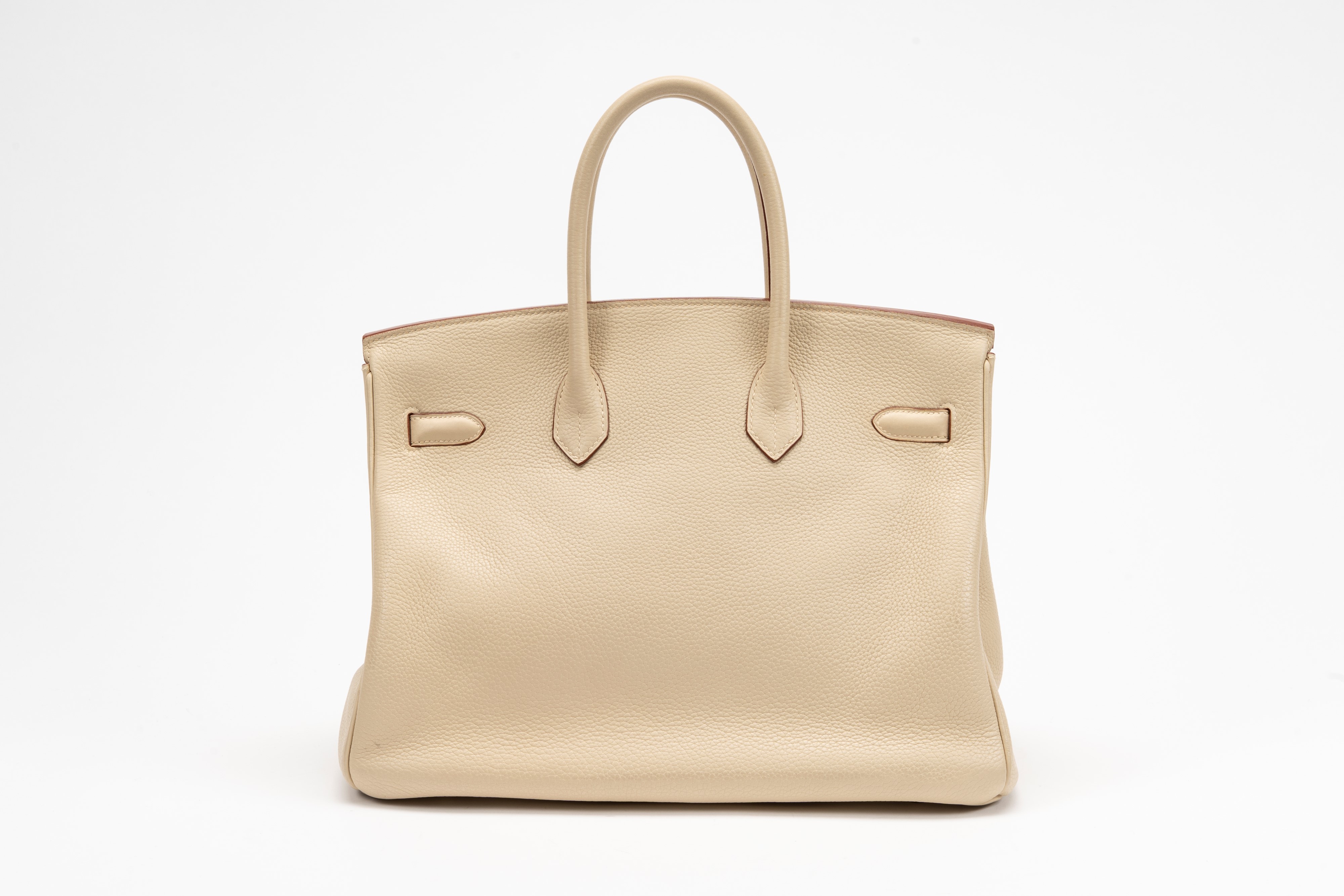 Hermès - Borsa Birkin 35 in pelle Togo color Vanille