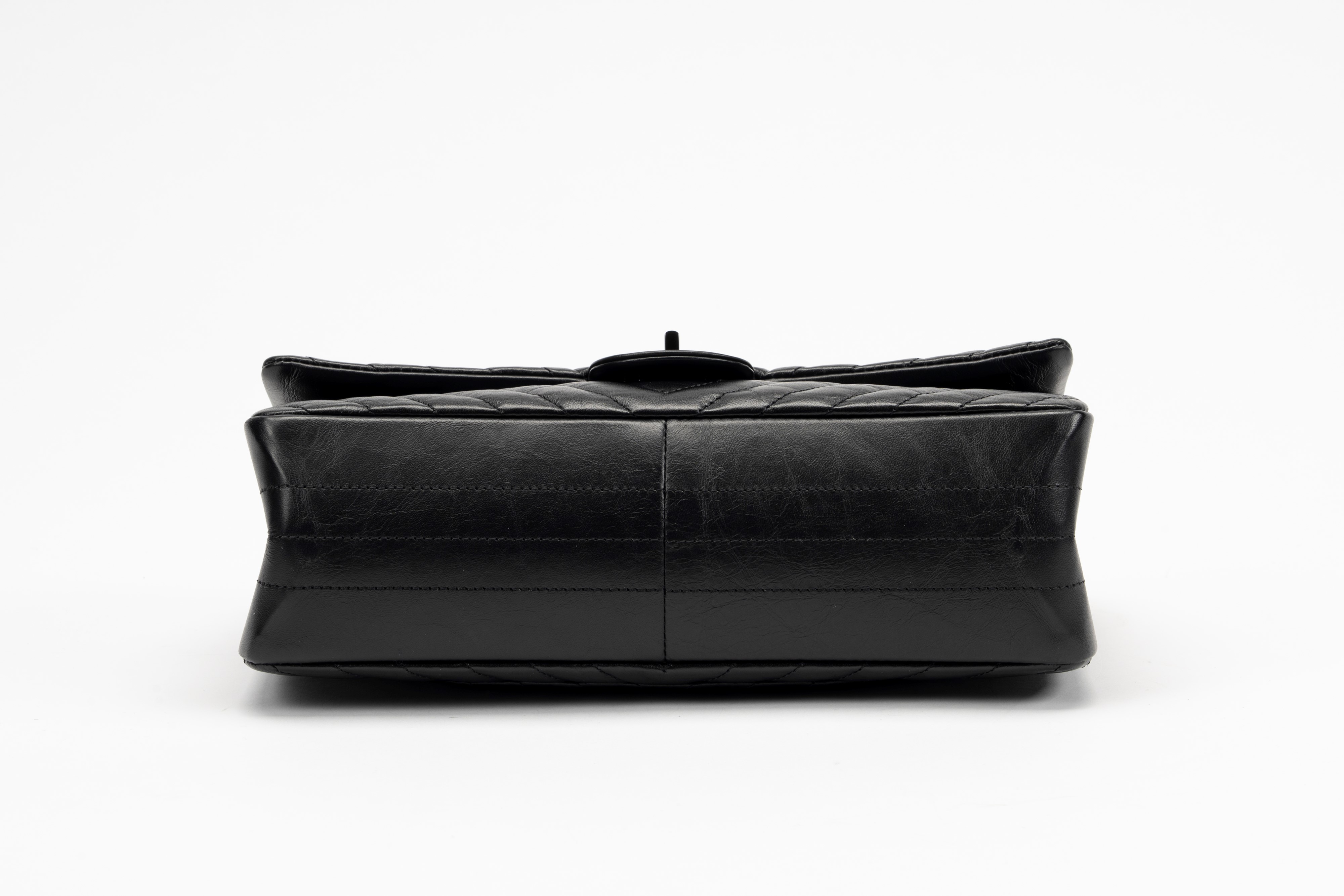 Chanel - Borsa Reissue in pelle chevron nera, 2018