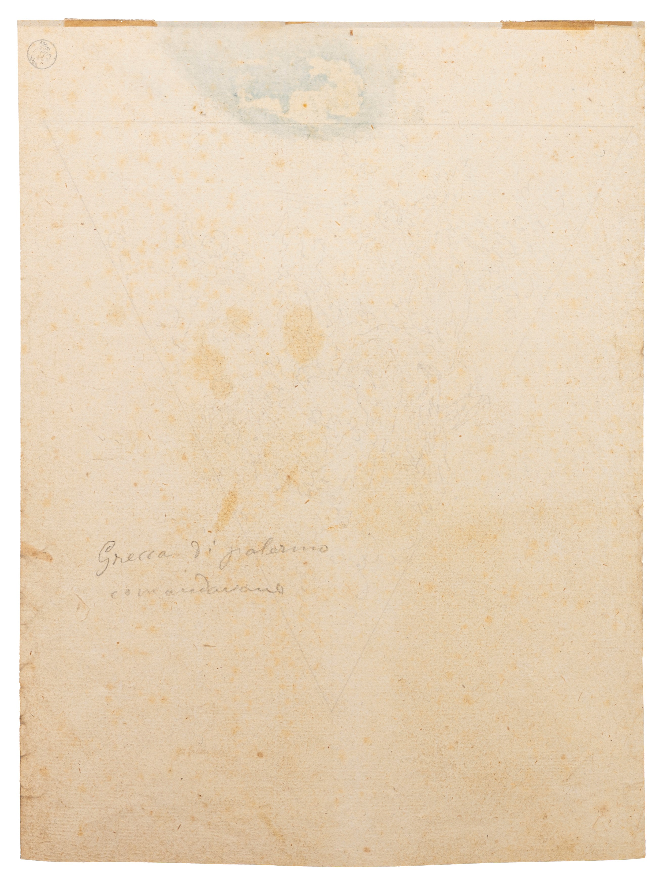 Giuseppe Bernardino Bison - Studio per San Giovanni Evangelista, penna e inchiostro bruno su cart...