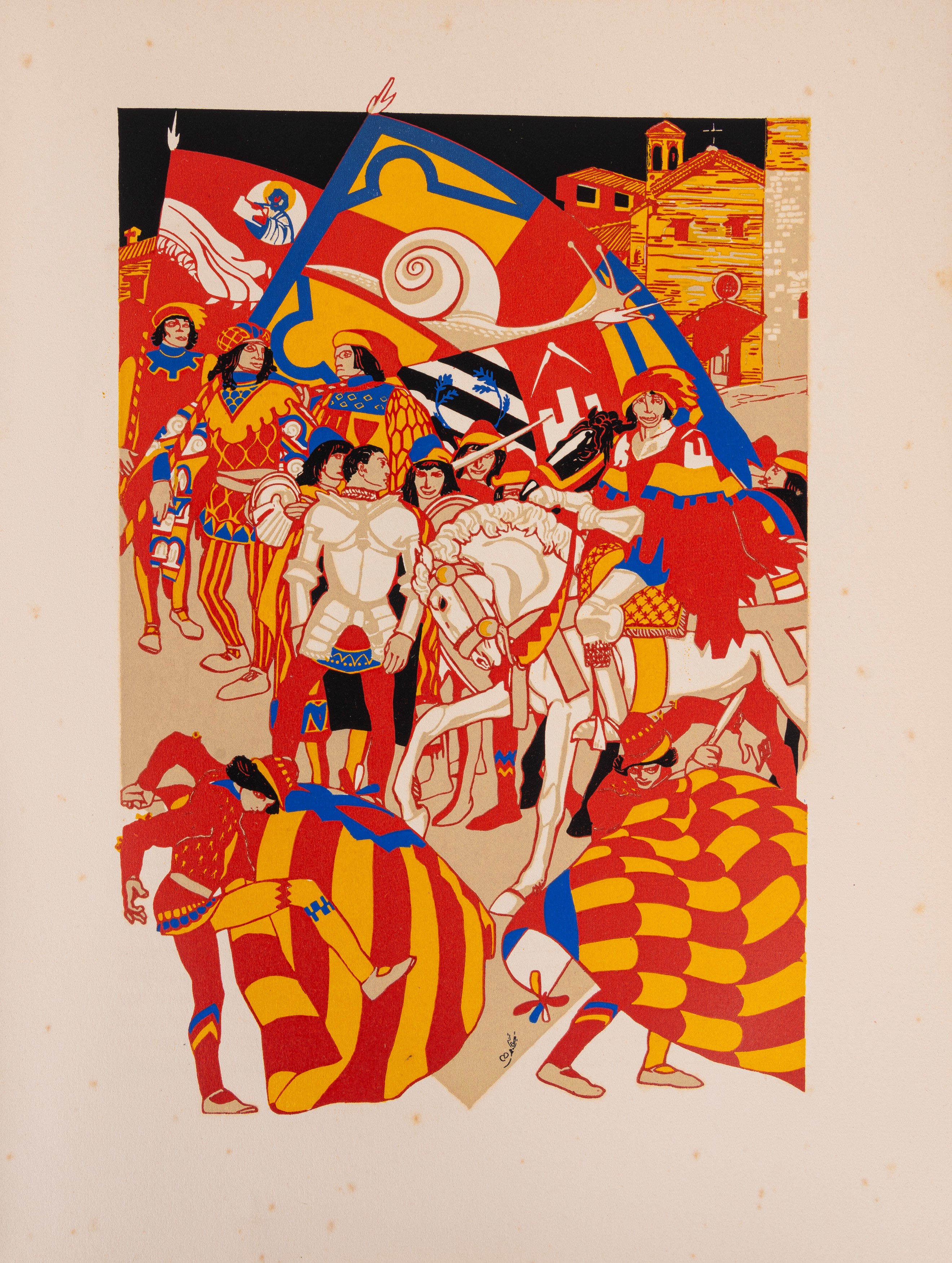 Duilio Cambellotti, Piero Musciatelli - Il Palio di Siena, 1932